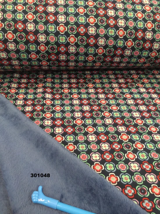 mintás warmkeeper /szőrös szabadidő anyag /sorminta(FÉLMÉTER)