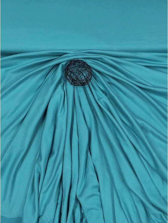 egyszínű viszkóz jersey /aqua kék