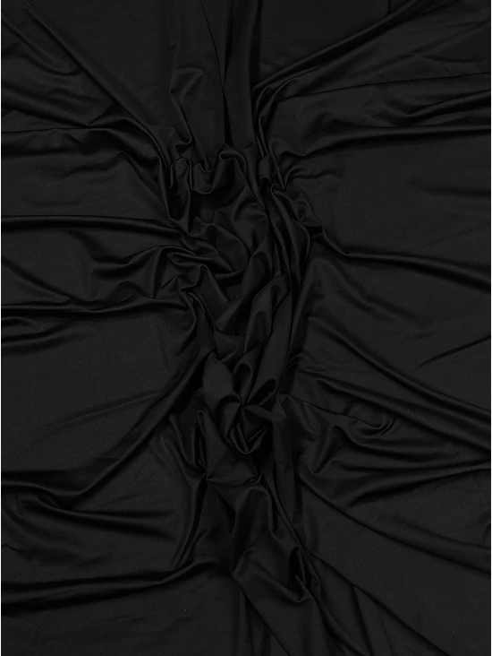 elasztikus polyester jersey /Derby fürdőruha /fekete