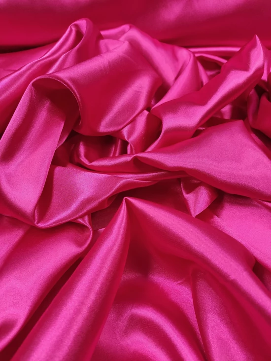egyszínű elasztikus szatén /fuxia
