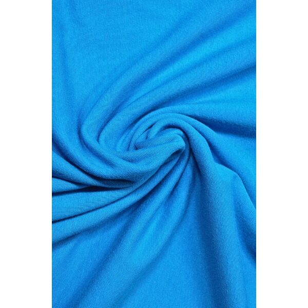 Türkiz egyszínű 95% pamut 5% elasztán, 180cm széles elasztikus pamut jersey.