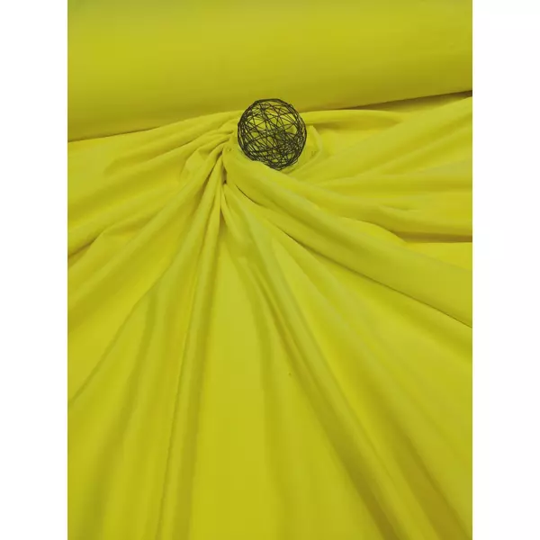 elasztikus egyszínű pamut jersey /sárga