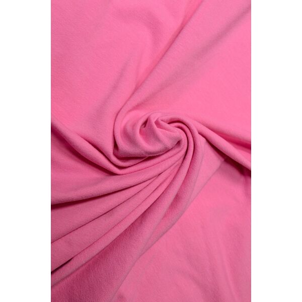 elasztikus egyszínű pamut jersey /sötét rózsaszín