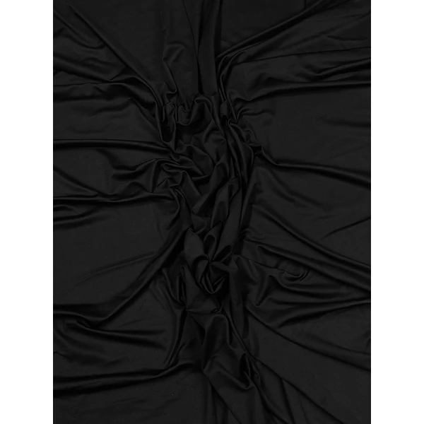 elasztikus polyester jersey /Derby fürdőruha /fekete(FÉLMÉTER)