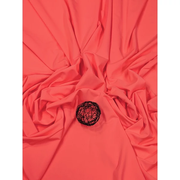 egyszínű fürdőruha jersey /neon korall