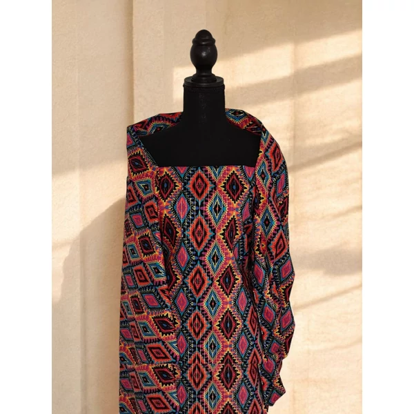 mintás pamut voile /lurex szálas /színes afrikai mozaik (egy mozaik 7,5cm×10,5cm)