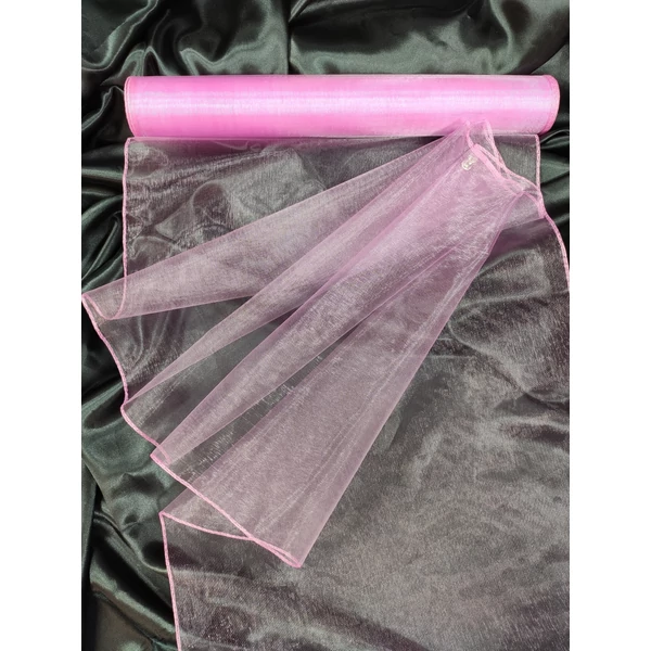 organza /37cm széles /pink (10 yard)