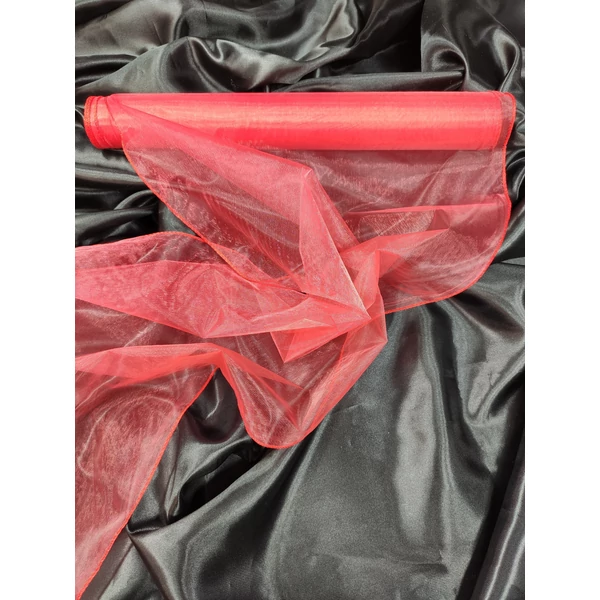 organza /37cm széles /piros (10 yard)