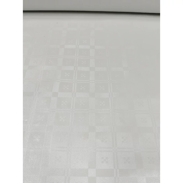 viaszos vászon /kockás damaszt minta (mintás kocka 2cm×2cm) /fehér