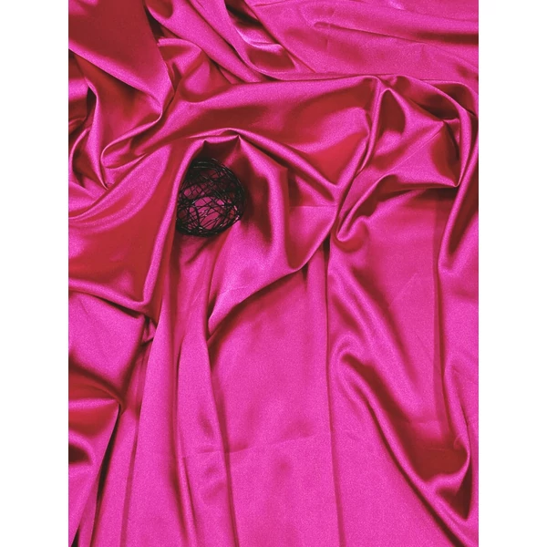 egyszínű elasztikus szatén /fuxia