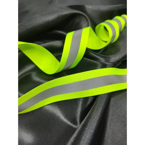 fényvisszaverő szalag (25mm) /neon sárgászöld