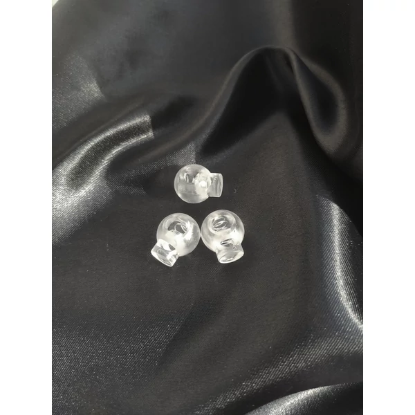 rugós zsinórvég /15mm×18mm /átlátszó