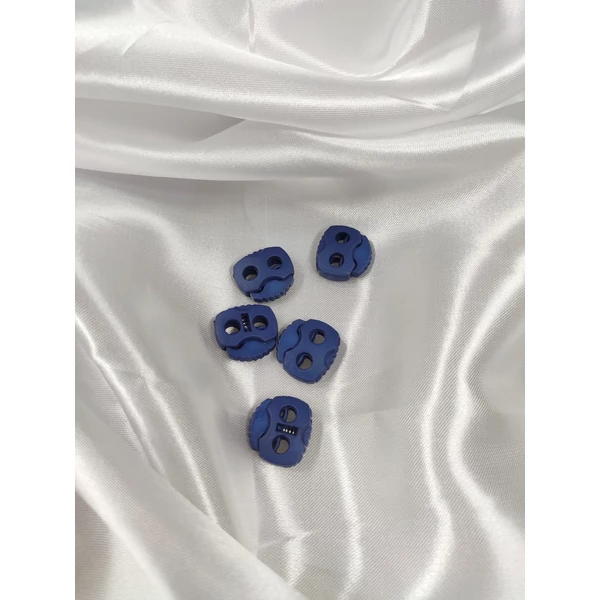 kétlyukú rugós zsinórvég /20mm×20mm /sötétkék