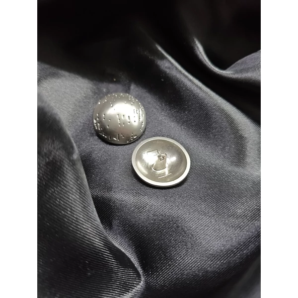 hurkos fém gomb /25mm /nyomott mintás /nikkel